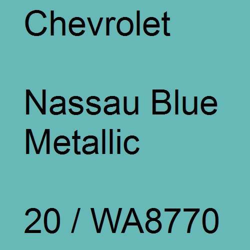 Chevrolet, Nassau Blue Metallic, 20 / WA8770.